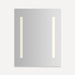 Robern YC2430D4P1R3 Vitality Lighted Cabinet, 24" x 30" x 4", Columnn Light Pattern, Soft White (3000K), Dimmable, Electrical