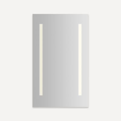Robern YC2440D4P1L3 Vitality Lighted Cabinet, 24" x 40" x 4", Columnn Light Pattern, Soft White (3000K), Dimmable, Electrical