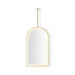 Robern YM2033APPFN3H86 Sculpt Lighted Mirror, 20" x 33" x 1-7/8", Brass, Perimeter Light Pattern, Warm White (3000K), Dimmabl