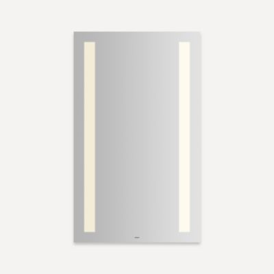 Robern YM2440RCFPD3 Vitality Lighted Mirror, 24" x 40" x 1-3/4", Column Light Pattern, Warm White (3000K), Dimmable, Defogger