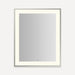 Robern YM2531RPSMD3K77 Sculpt Lighted Mirror, 25” x 31” x 2-1/4", Slim Museum Frame, Polished Nickel, Perimeter Light Pattern