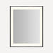 Robern YM2531RPSMD3K83 Sculpt Lighted Mirror, 25” x 31” x 2-1/4", Slim Museum Frame, Matte Black, Perimeter Light Pattern, Wa