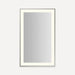 Robern YM2541RPSMD3K77 Sculpt Lighted Mirror, 25” x 41” x 2-1/4", Slim Museum Frame, Polished Nickel, Perimeter Light Pattern