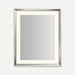 Robern YM2733RPCMD3K77 Sculpt Lighted Mirror, 27” x 33” x 2-5/16”, Chamfer Museum Frame, Polished Nickel, Perimeter Light Pat