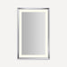 Robern YM2743RPCMD376 Sculpt Lighted Mirror, 27” x 43” x 2-5/16”, Chamfer Museum Frame, Chrome, Perimeter Light Pattern, Warm