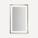 Robern YM2743RPCMD3K77 Sculpt Lighted Mirror, 27” x 43” x 2-5/16”, Chamfer Museum Frame, Polished Nickel, Perimeter Light Pat