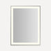 Robern YM3141RPSMD377 Sculpt Lighted Mirror, 31” x 41” x 2-1/4", Slim Museum Frame, Polished Nickel, Perimeter Light Pattern,