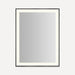 Robern YM3141RPSMD383 Sculpt Lighted Mirror, 31” x 41” x 2-1/4", Slim Museum Frame, Matte Black, Perimeter Light Pattern, War