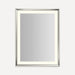 Robern YM3343RPCMD377 Sculpt Lighted Mirror, 33” x 43” x 2-5/16”, Chamfer Museum Frame, Polished Nickel, Perimeter Light Patt