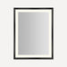 Robern YM3343RPCMD383 Sculpt Lighted Mirror, 33” x 43” x 2-5/16”, Chamfer Museum Frame, Matte Black, Perimeter Light Pattern,