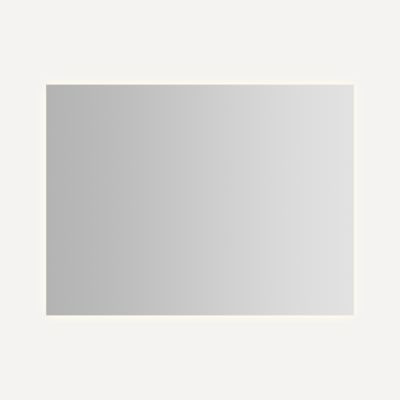 Robern YM4836RGFPD3P Vitality Lighted Mirror, 48" x 36" x 1-3/4", Glow Light Pattern, Warm White (3000K), Dimmable, Defogger,