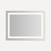 Robern YM4836RIFPD3P Vitality Lighted Mirror, 48" x 36" x 1-3/4", Inset Light Pattern, Warm White (3000K), Dimmable, Defogger