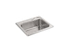 Sterling 11405-3 Southhaven 25" Top-mount Single-bowl Kitchen Sink, Stainless Steel