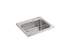 Sterling 11405-4 Southhaven 25" Top-mount Single-bowl Kitchen Sink, Stainless Steel