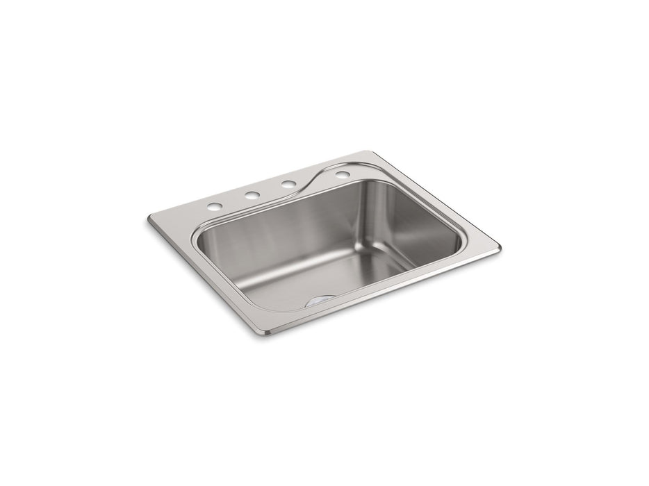 Sterling 11405-4 Southhaven 25" Top-mount Single-bowl Kitchen Sink, Stainless Steel