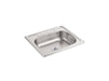 Sterling 14631-4 Middleton 25" Top-mount Single-bowl Kitchen Sink, Stainless Steel