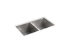Sterling 20024-PC Ludington 32" Undermount Double-bowl Kitchen Sink with Accessories, Stainless Steel