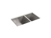 Sterling 20025 Ludington 32" Undermount Double-bowl Kitchen Sink, Stainless Steel