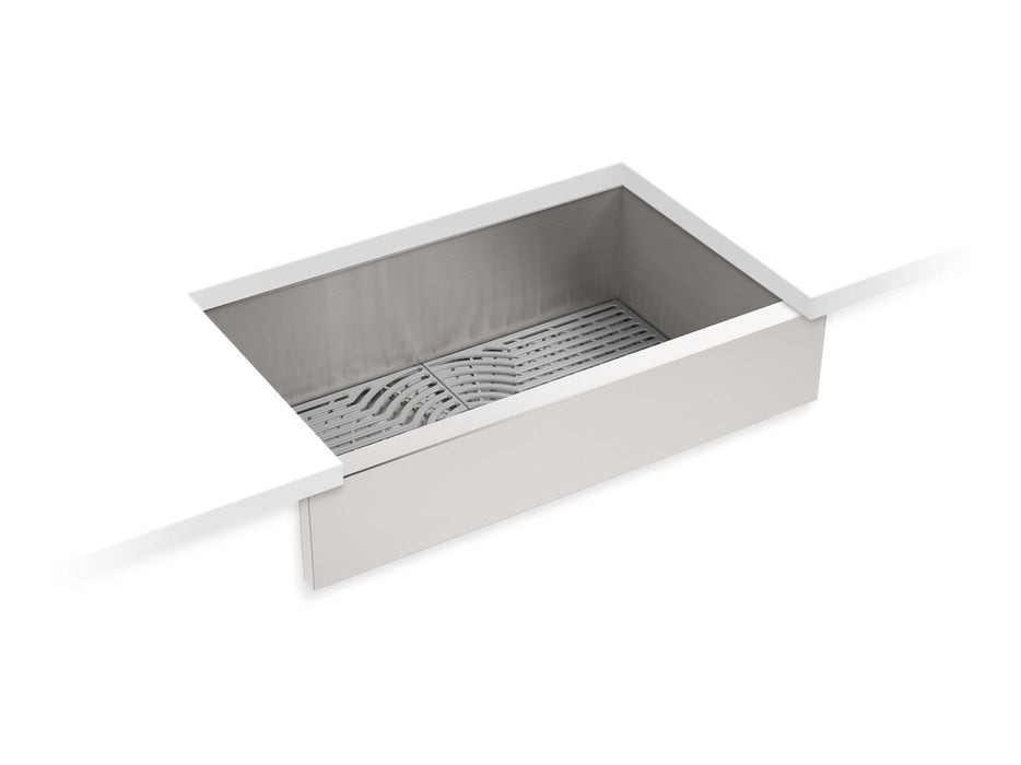Sterling 20243-PC Ludington 34" Undermount Single-bowl Farmhouse Kitchen Sink, Stainless Steel