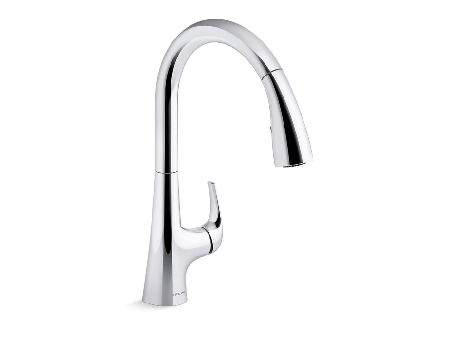 Sterling 24274 Medley Pull-down Single-handle Kitchen Faucet, Polished Chrome