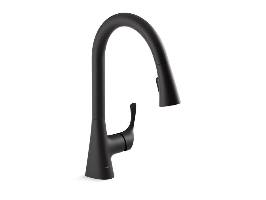 Sterling 24276 Valton Pull-down Single-handle Kitchen Faucet, Matte Black
