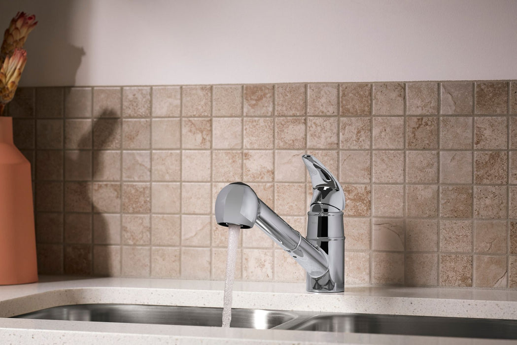 Sterling 24277 Valton Pull-out Single-handle Kitchen Faucet, Polished Chrome