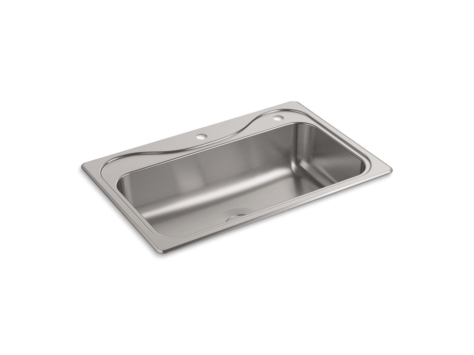 Sterling 24912-2 Southhaven 33" Top-mount Single-bowl Kitchen Sink, Stainless Steel