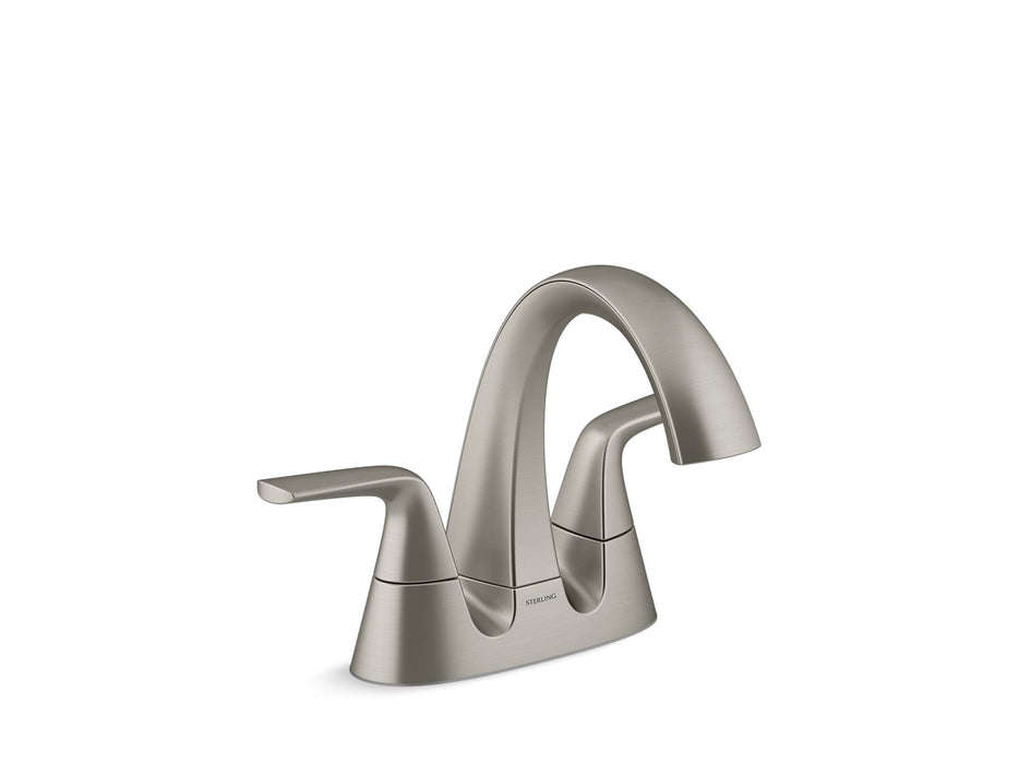 Sterling 27376-4 Medley Centerset Bathroom Sink Faucet, 1.2 GPM, Vibrant Brushed Nickel