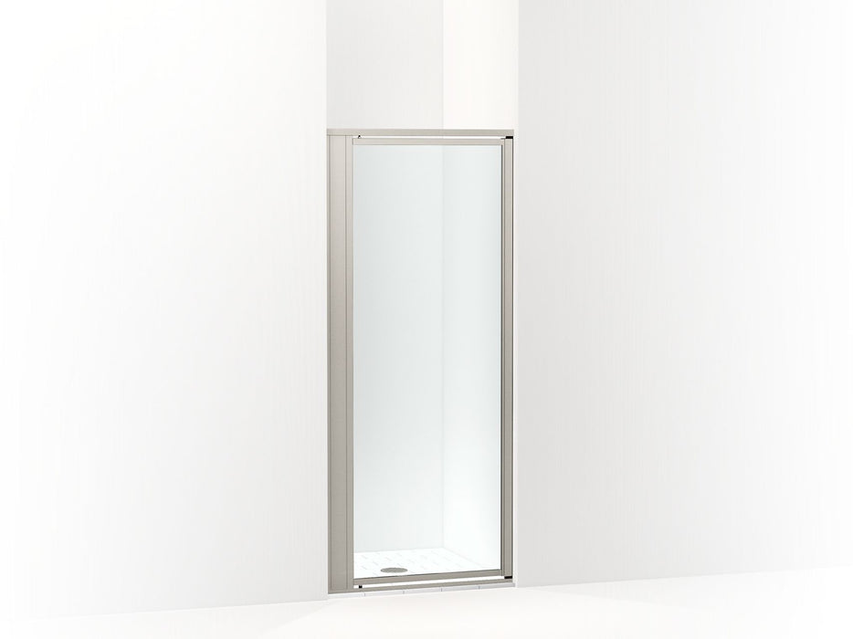 Sterling 33605-3G05 Attend 69" H Pivot Shower Door with 1/8"-thick Glass, Nickel Frame Finish with Smooth/Clear Glass Texture