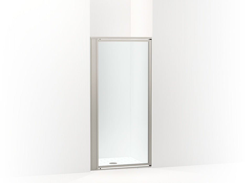 Sterling 33606-3G05 Attend 69" H Pivot Shower Door with 1/8"-thick Glass, Nickel Frame Finish with Smooth/Clear Glass Texture