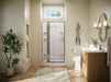 Sterling 33608-3G05 Attend 69" H Pivot Shower Door with 1/8"-thick Glass, Nickel Frame Finish with Smooth/Clear Glass Texture