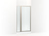 Sterling 33608-3G05 Attend 69" H Pivot Shower Door with 1/8"-thick Glass, Nickel Frame Finish with Smooth/Clear Glass Texture