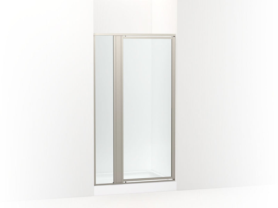 Sterling 33608-3G05 Attend 69" H Pivot Shower Door with 1/8"-thick Glass, Nickel Frame Finish with Smooth/Clear Glass Texture