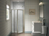 Sterling 33608-3G05 Attend 69" H Pivot Shower Door with 1/8"-thick Glass, Nickel Frame Finish with Smooth/Clear Glass Texture