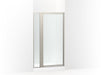 Sterling 33609-3G05 Attend 69" H Pivot Shower Door with 1/8"-thick Glass, Nickel Frame Finish with Smooth/Clear Glass Texture