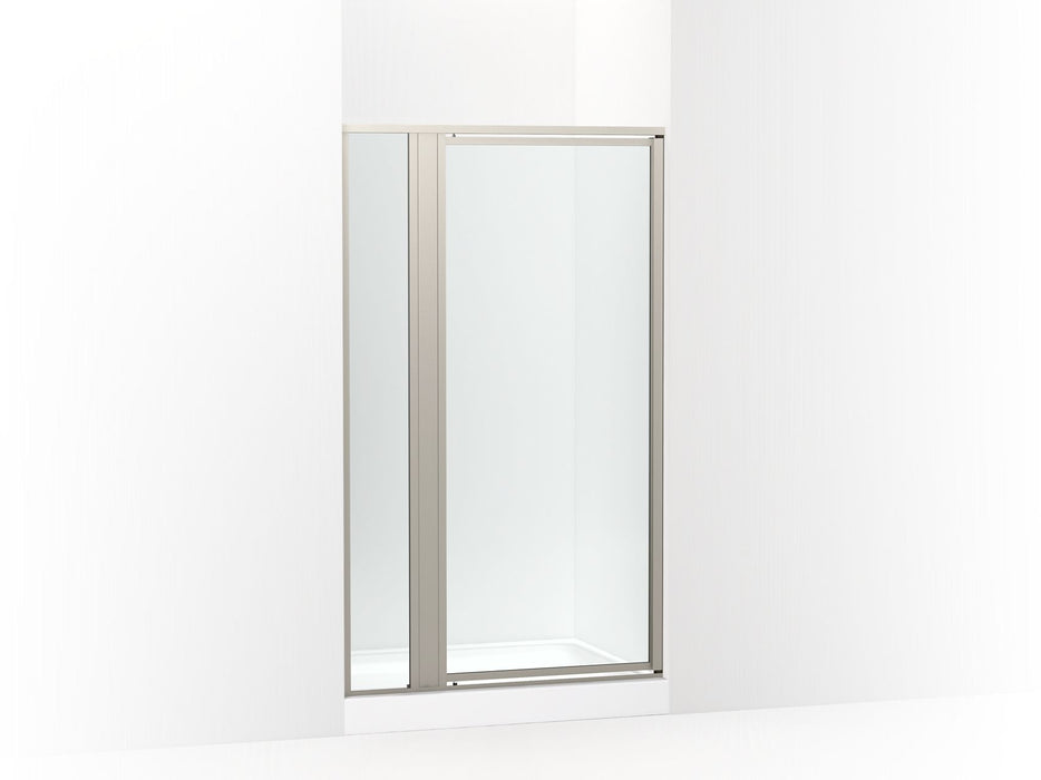 Sterling 33609-3G05 Attend 69" H Pivot Shower Door with 1/8"-thick Glass, Nickel Frame Finish with Smooth/Clear Glass Texture