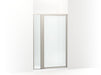 Sterling 33610-3G05 Attend 69" H Pivot Shower Door with 1/8"-thick Glass, Nickel Frame Finish with Smooth/Clear Glass Texture