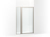Sterling 33611-3G05 Attend 69" H Pivot Shower Door with 1/8"-thick Glass, Nickel Frame Finish with Smooth/Clear Glass Texture