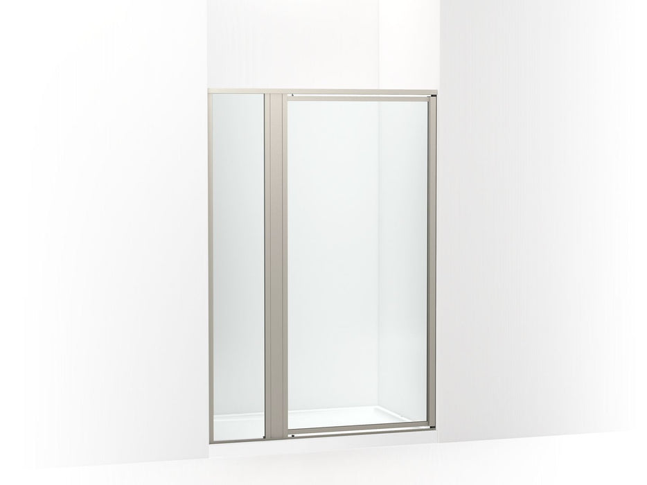 Sterling 33611-3G05 Attend 69" H Pivot Shower Door with 1/8"-thick Glass, Nickel Frame Finish with Smooth/Clear Glass Texture