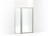 Sterling 33612-3G05 Attend 69" H Pivot Shower Door with 1/8"-thick Glass, Nickel Frame Finish with Smooth/Clear Glass Texture