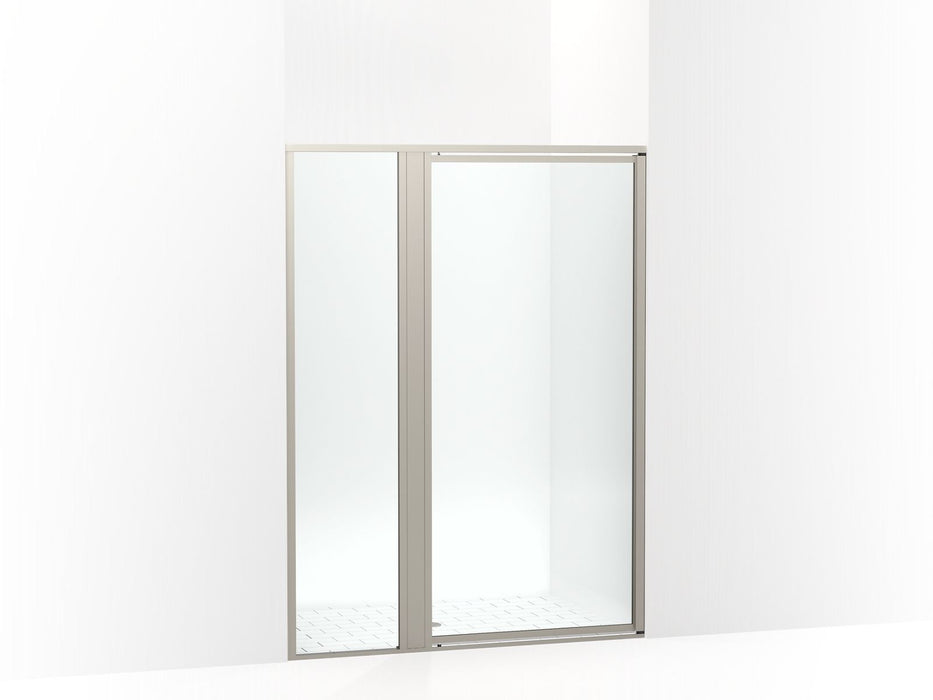 Sterling 33612-3G05 Attend 69" H Pivot Shower Door with 1/8"-thick Glass, Nickel Frame Finish with Smooth/Clear Glass Texture