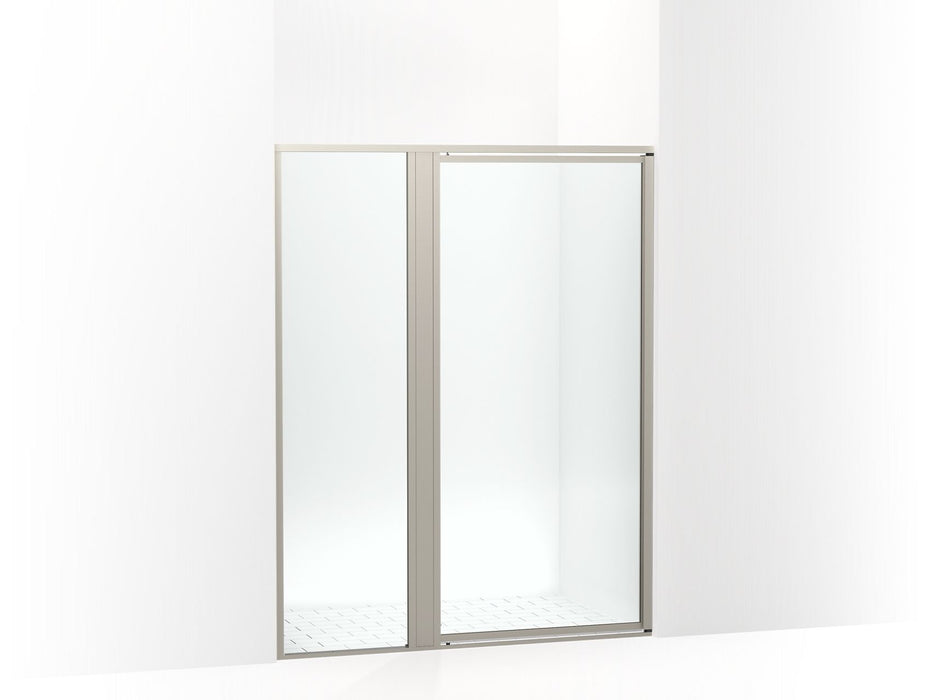 Sterling 33613-3G05 Attend 69" H Pivot Shower Door with 1/8"-thick Glass, Nickel Frame Finish with Smooth/Clear Glass Texture