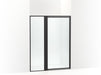 Sterling 33614-3G05 Attend 69" H Pivot Shower Door with 1/8"-thick Glass, Matte Black