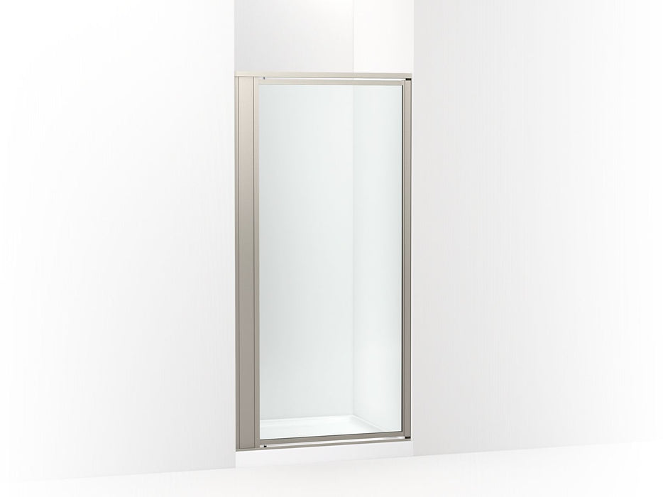 Sterling 33616-3G05 Attend 72" H Pivot Shower Door with 1/8"-thick Glass, Nickel Frame Finish with Smooth/Clear Glass Texture