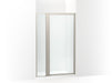Sterling 33617-3G05 Attend 72" H Pivot Shower Door with 1/8"-thick Glass, Nickel Frame Finish with Smooth/Clear Glass Texture