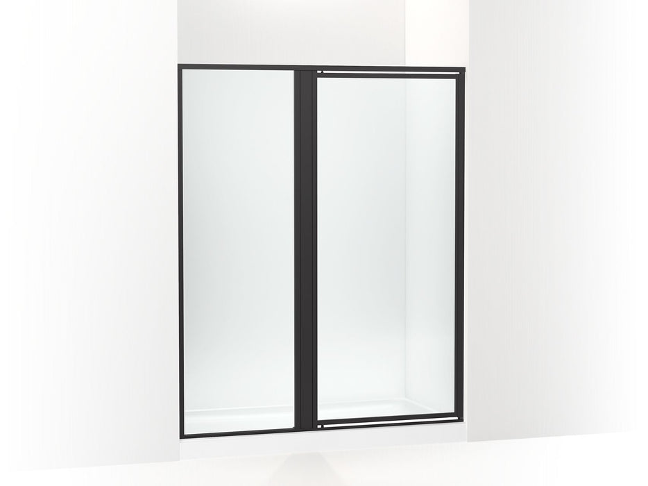 Sterling 33618-3G05 Attend 72" H Pivot Shower Door with 1/8"-thick Glass, Matte Black