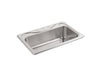 Sterling 37047-4 Southhaven 33" Top-mount Single-bowl Kitchen Sink, Stainless Steel