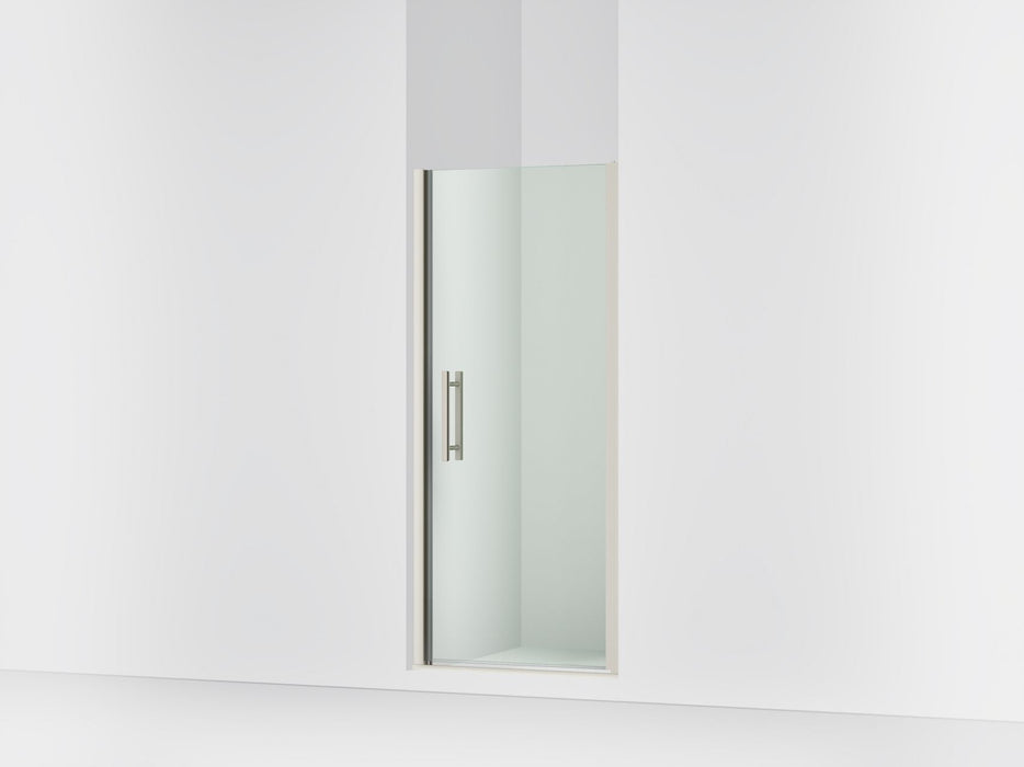 Sterling 39344-8L Finesse Peak 67" H Pivot Shower Door with 5/16"-thick Glass, Anodized Brushed Nickel