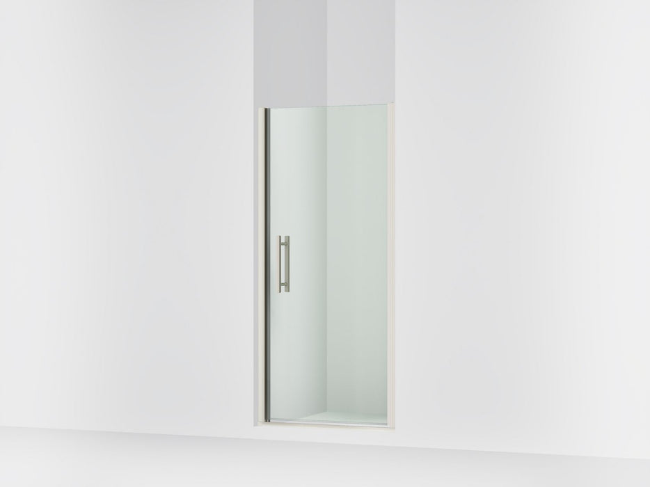 Sterling 39345-8L Finesse Peak 67" H Pivot Shower Door with 5/16"-thick Glass, Anodized Brushed Nickel