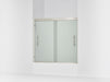 Sterling 39347-8D3 Finesse Peak 55-1/8" H Sliding Bath Door with 5/16"-thick Glass, Anodized Brushed Nickel